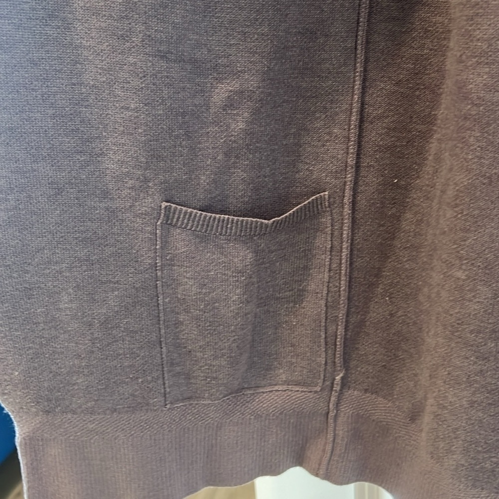 LULULEMON Knit Open Cardi Dusty Purple Duster - Picture 8 of 8